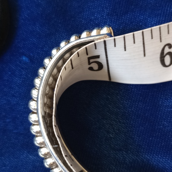 Sterling Silver Twisted Double Coil Cuff Bracelet Stamped Sterling - Picture 12 of 17